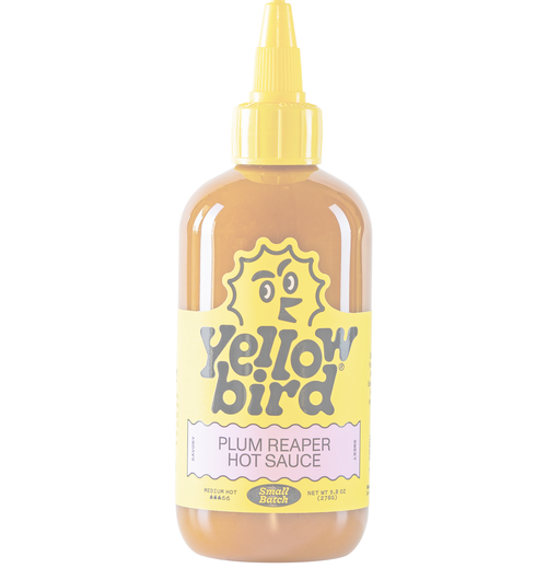 Yellowbird Plum Reaper Small Batch Hot Sauce 19.6 oz. bottle OUT OF STOCK