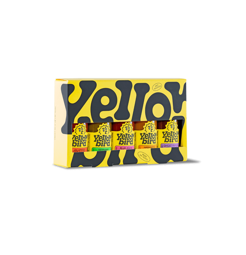 Yellowbird Classic Hot Sauce Variety 5-Pack 2.2 oz. Gift Set 