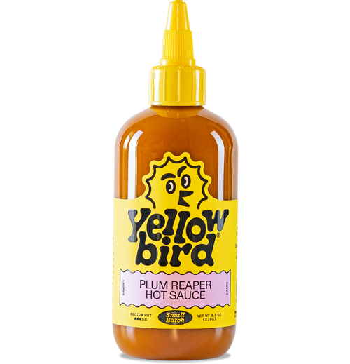 Yellowbird Plum Reaper Small Batch Hot Sauce 9.8 oz. bottle