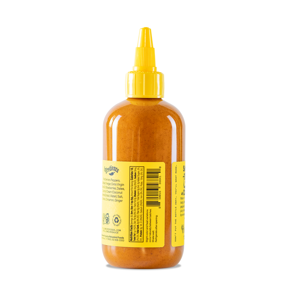 Yellowbird Serrano Coconut Hot Sauce 9.8 oz. nutrition facts