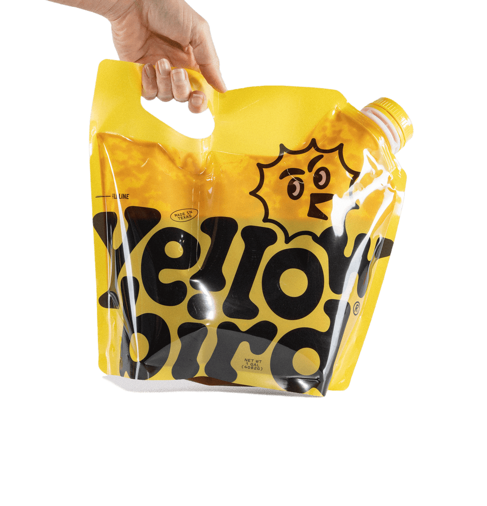 Yellowbird Classic Jalapeño Hot Sauce Gallon Flex Bag